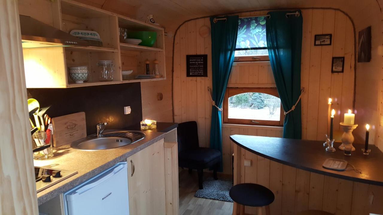Ma Roulotte Sous Les Chenes- Au Naturel Raon-aux-Bois Esterno foto